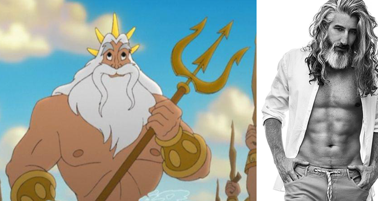 This Silver Fox Is Literally King Triton From The Little