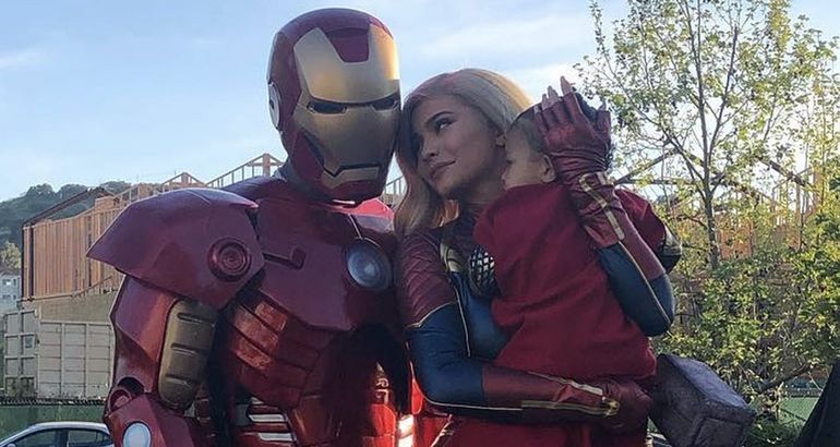 Kylie Jenner And Travis Scott Suit Up As Captain Marvel And